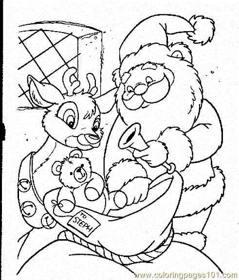 free printable coloring image 59c297a91039d453 Free Santa Coloring Pages For Kids