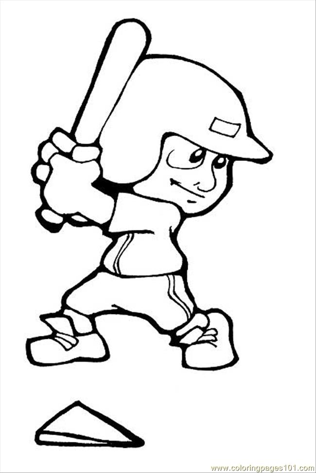 Coloring Pages Baseball (Sports > Baseball) - free printable coloring