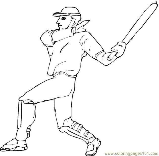 Coloring Pages Baseball Player Coloring Pages 7 Com (Sports > Baseball ...