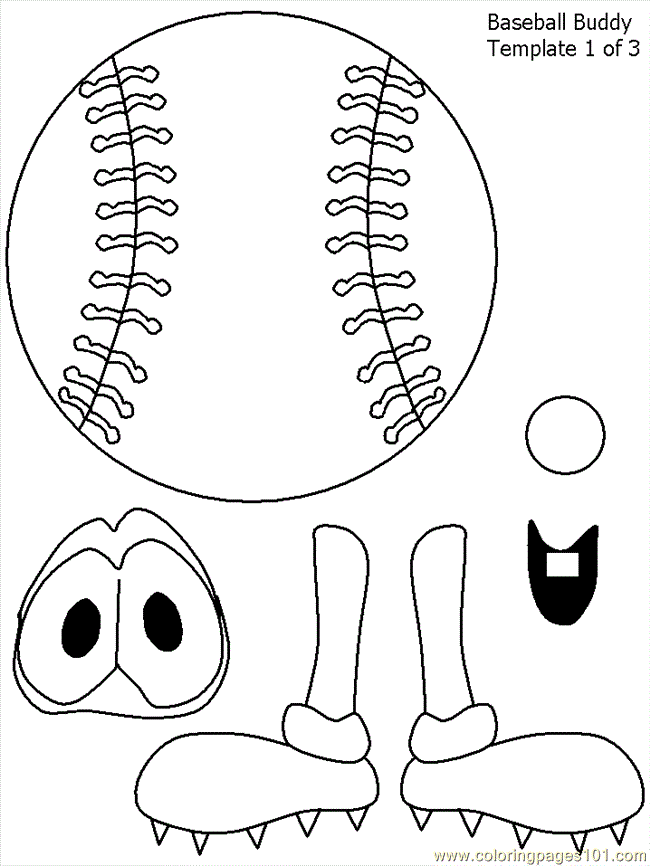 Coloring Pages Bbaseballbuddy1 (Sports > Baseball) - free printable