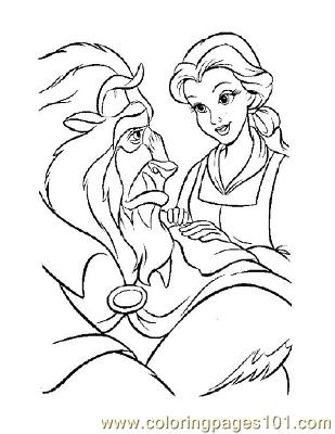 Beauty   Beast Coloring Pages on Free Printable Coloring Page Beauty 23  Beauty And The Beast