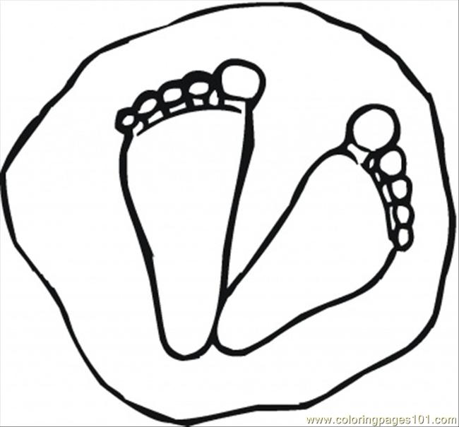babies feet coloring pages - photo #14
