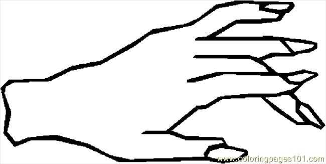 Coloring Pages Hand 35 (Peoples > Body) - free printable coloring page