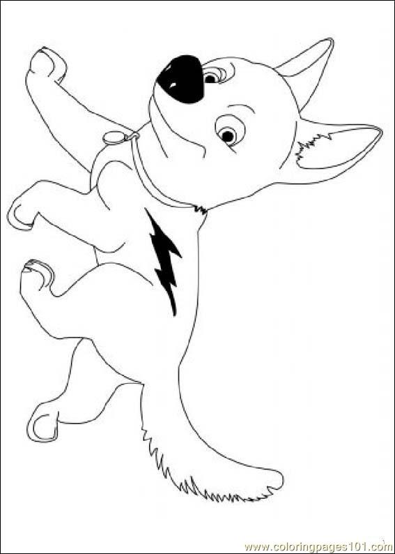 Coloring Pages Bolt 09 (Cartoons > Bolt) - free printable coloring page online
