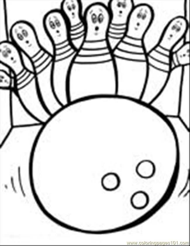 Coloring Pages Kids Coloring Pages 04 (Sports > Bowling) - free