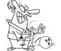 On A Mans Foot Clipart Image