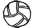 Volley Ball Coloring Page