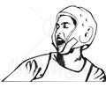 Ing A Karate Or Boxing Helmet
