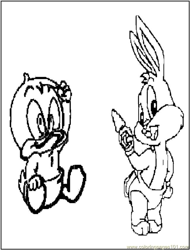 daffy duck and bugs bunny coloring pages - photo #28