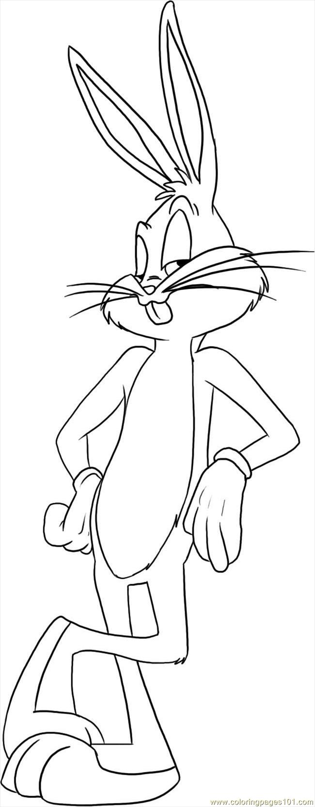 Coloring Pages Bugs Bunny Step 5 (Cartoons > Bugs Bunny ...