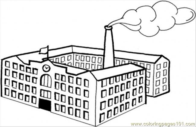factory coloring pages - photo #5