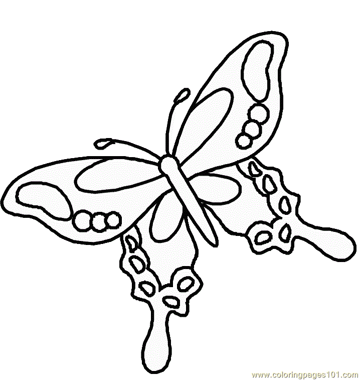 free preschool butterfly coloring pages - photo #30