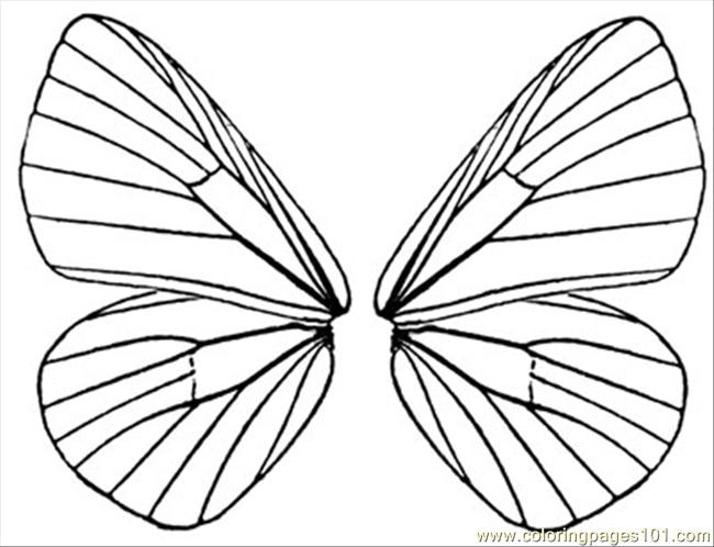 Coloring Pages Butterfly Wings 5 (Insects > Butterfly) - free printable
