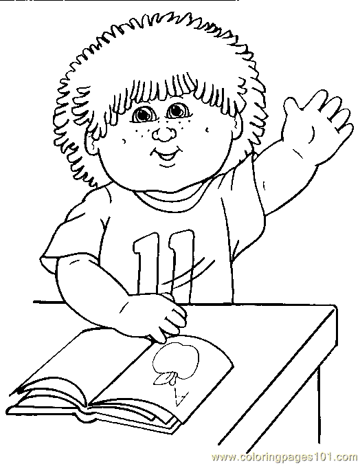 cabbage patch kid free coloring pages - photo #41
