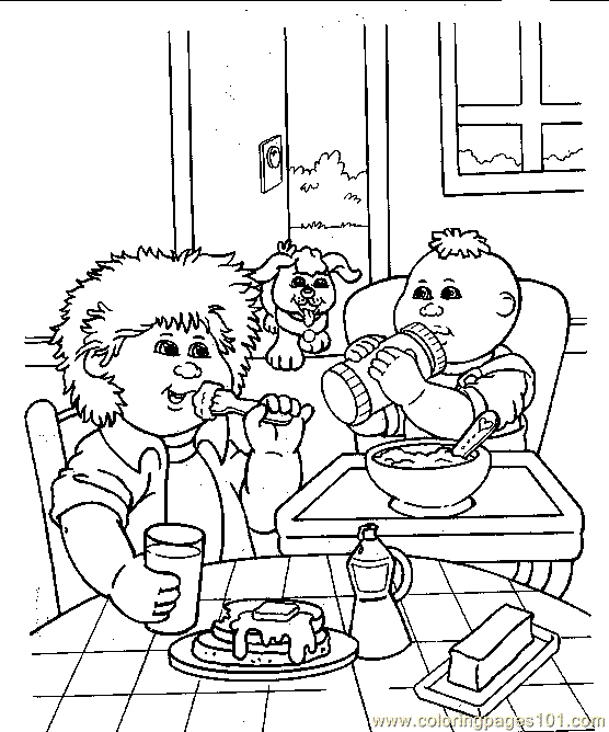 cabbage patch kids free coloring pages - photo #46
