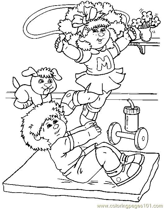 cabbage patch doll coloring pages - photo #35