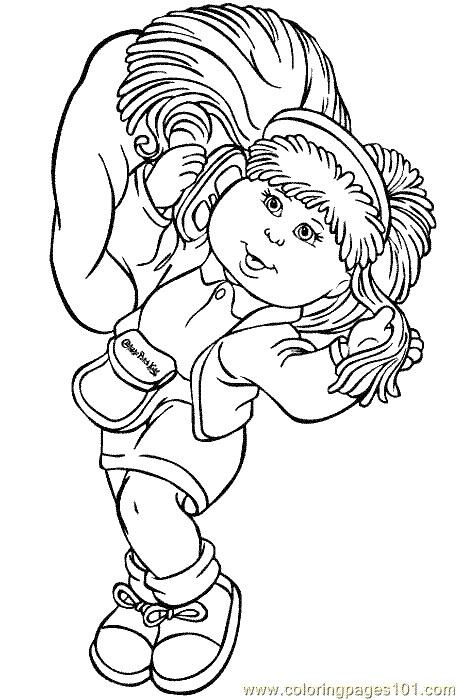 cabbage patch kids free coloring pages - photo #39