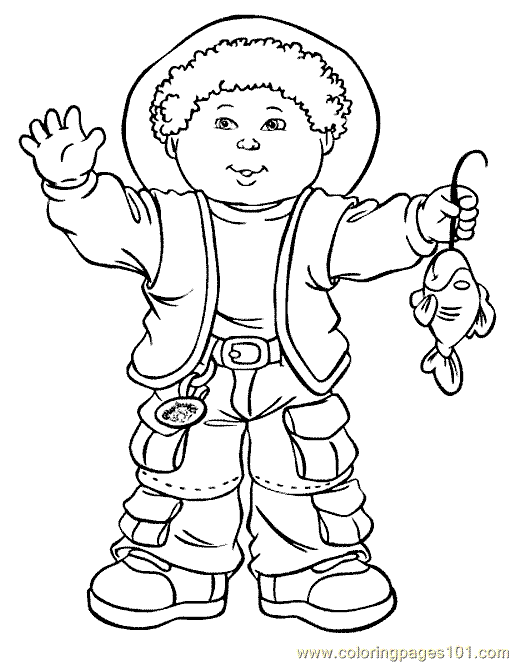 cabbage patch kids free coloring pages - photo #14