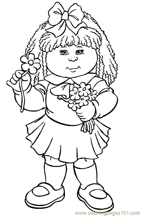 cabbage patch kids free coloring pages - photo #2