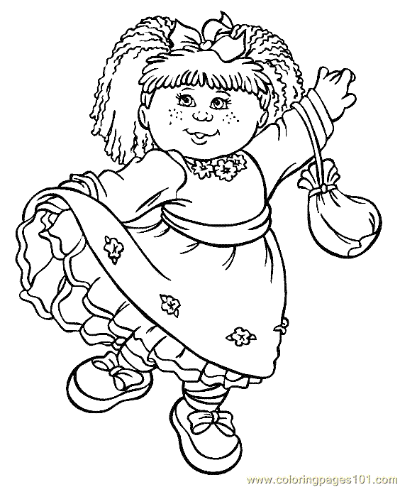 cabbage patch kids free coloring pages - photo #3