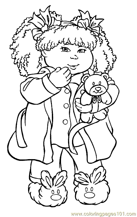 cabbage patch coloring pages - photo #3