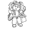 Cabbage Patch Kids Coloring Page 01
