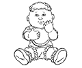 Cabbage Patch Kids Coloring Page 03