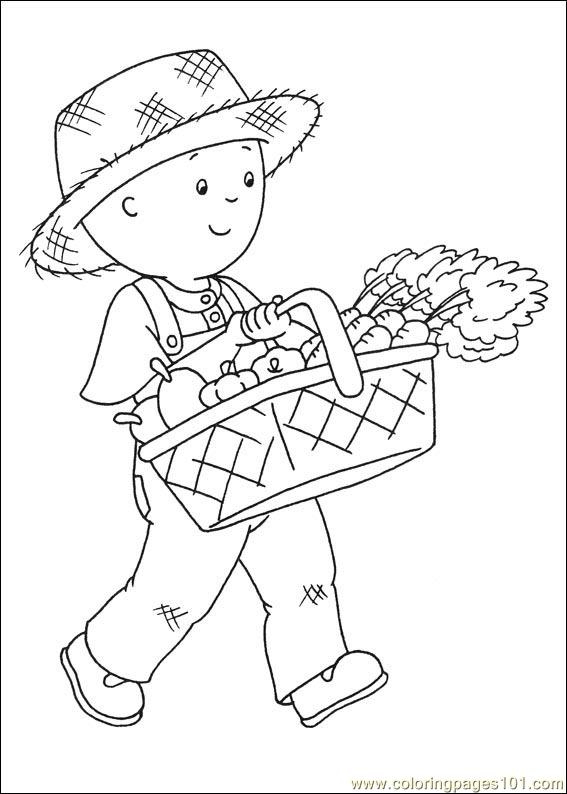 caillou and sarah coloring pages - photo #28