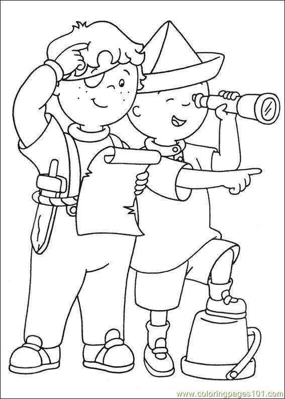 caillou and rosie coloring pages - photo #29