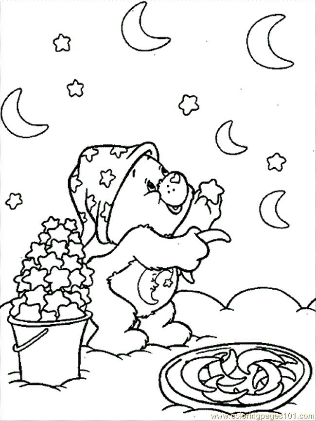 bear coloring pages for kids printable. cute ear coloring page