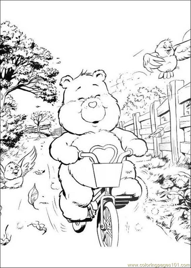 Free Coloring Pages Care Bears. Color this Page Online! free printable coloring image Carebears 10
