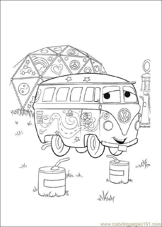 free printable coloring image Disney Cars07