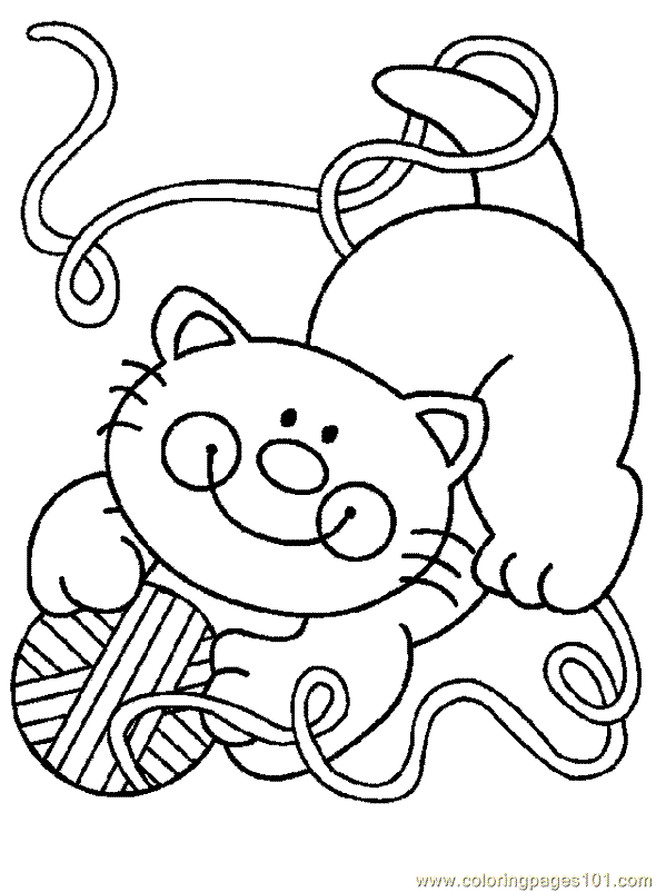 Coloring Pages Cat Coloring Page 32 (Animals > Cats) - free printable