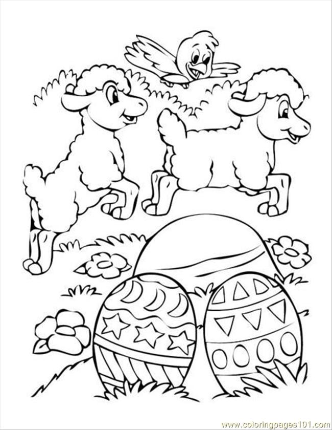 easter eggs pictures to colour. Easter Eggs Sheep Chick