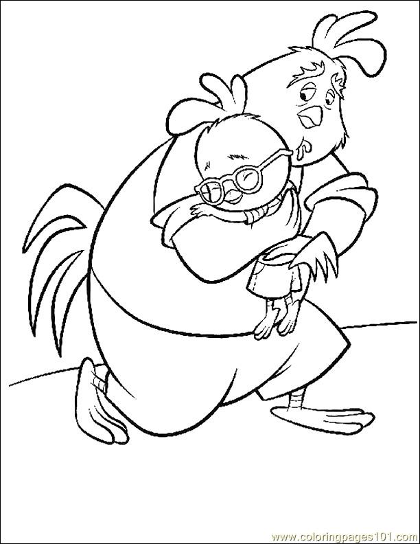 Coloring Pages 001 Chicken Little 9 (Cartoons > Chicken Little) free