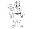 Scooter Chicken Coloring Page
