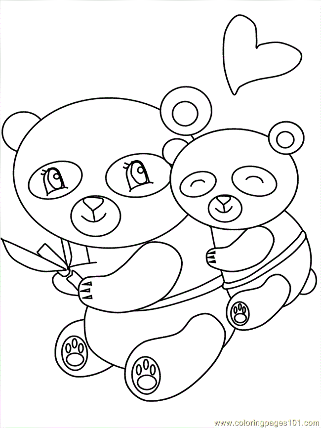 free printable coloring image Chinapanda3