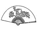 Coloring Pages Chinese Fan (Countries > China) - free printable