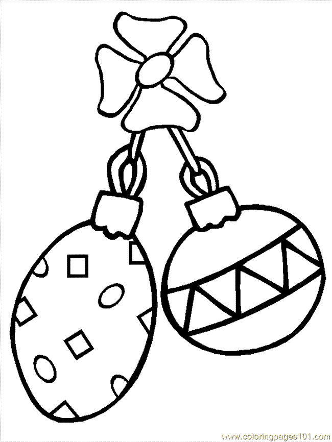 xmas ornaments coloring pages - photo #27