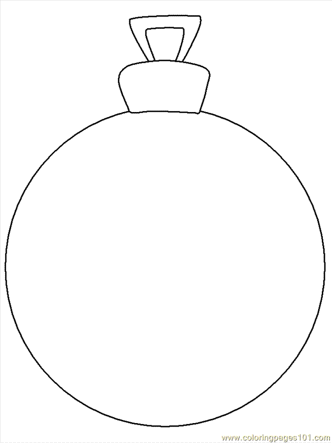 Coloring Pages Ornament (Cartoons > Christmas) - free printable