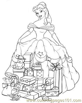 Disney Coloring Sheets on Coloring Pages Princess Christmas  Entertainment   Christmas    Free