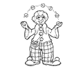 Circus Clowns Coloring Page 26