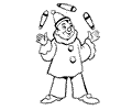 Circus Clowns Coloring Page 31