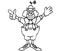 Circus Clowns Coloring Page 33