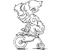 Circus Clowns Coloring Page 34