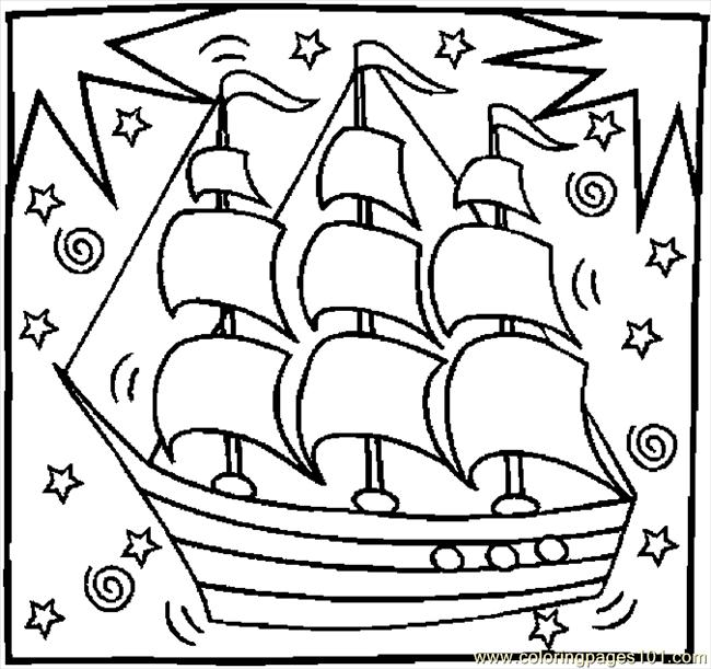 columbus ships coloring pages - photo #29