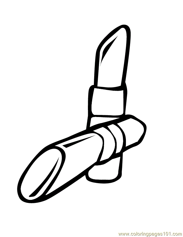 Lipstick coloring page - Free Printable Coloring Pages