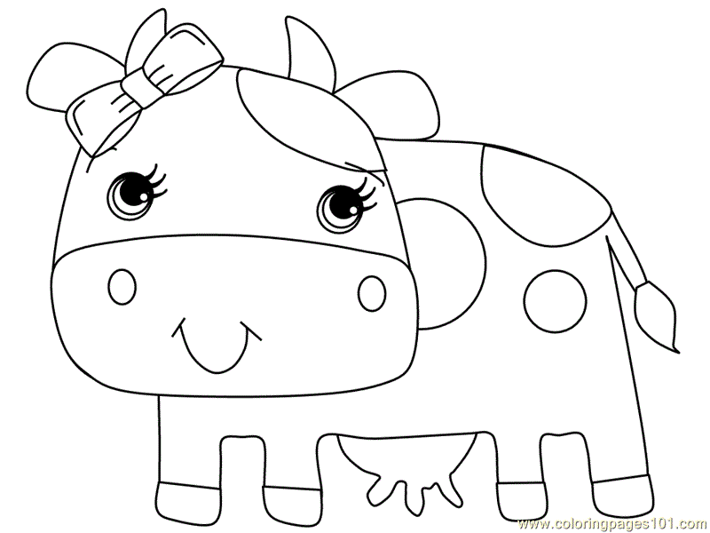 baby cow coloring pages - photo #36