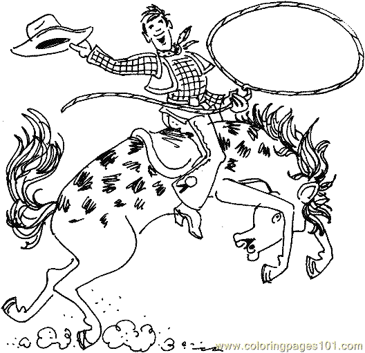 Coloring Pages Cowboys. Color this Page Online! free