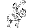Cowboy Coloring Page 12